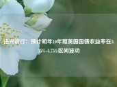 法兴银行：预计明年10年期美国国债收益率在3.75%-4.75%区间波动