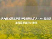 天力锂能第三季度净亏损同比扩大83.98% 日前股东官宣拟减持3%股份