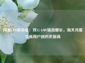 阿里CEO吴泳铭：双11 GMV强劲增长，淘天月度交易用户创历史新高