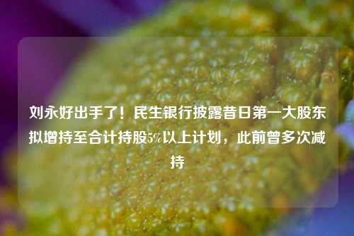 刘永好出手了！民生银行披露昔日第一大股东拟增持至合计持股5%以上计划，此前曾多次减持