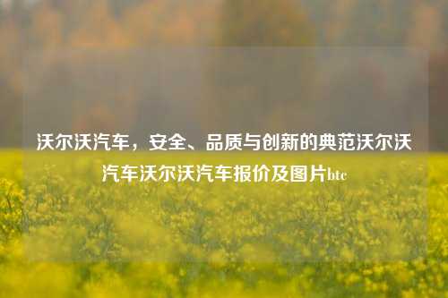 沃尔沃汽车，安全、品质与创新的典范沃尔沃汽车沃尔沃汽车报价及图片btc