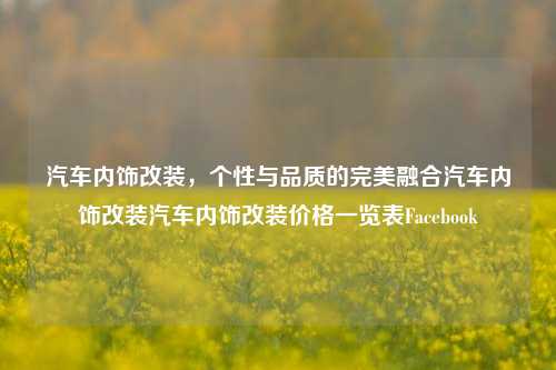 汽车内饰改装，个性与品质的完美融合汽车内饰改装汽车内饰改装价格一览表Facebook