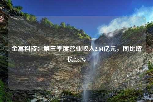 金富科技：第三季度营业收入2.64亿元，同比增长2.57%