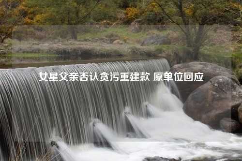 女星父亲否认贪污重建款 原单位回应